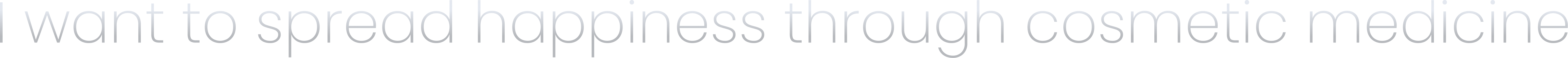 I want to spread happiness through cosmetic medicine